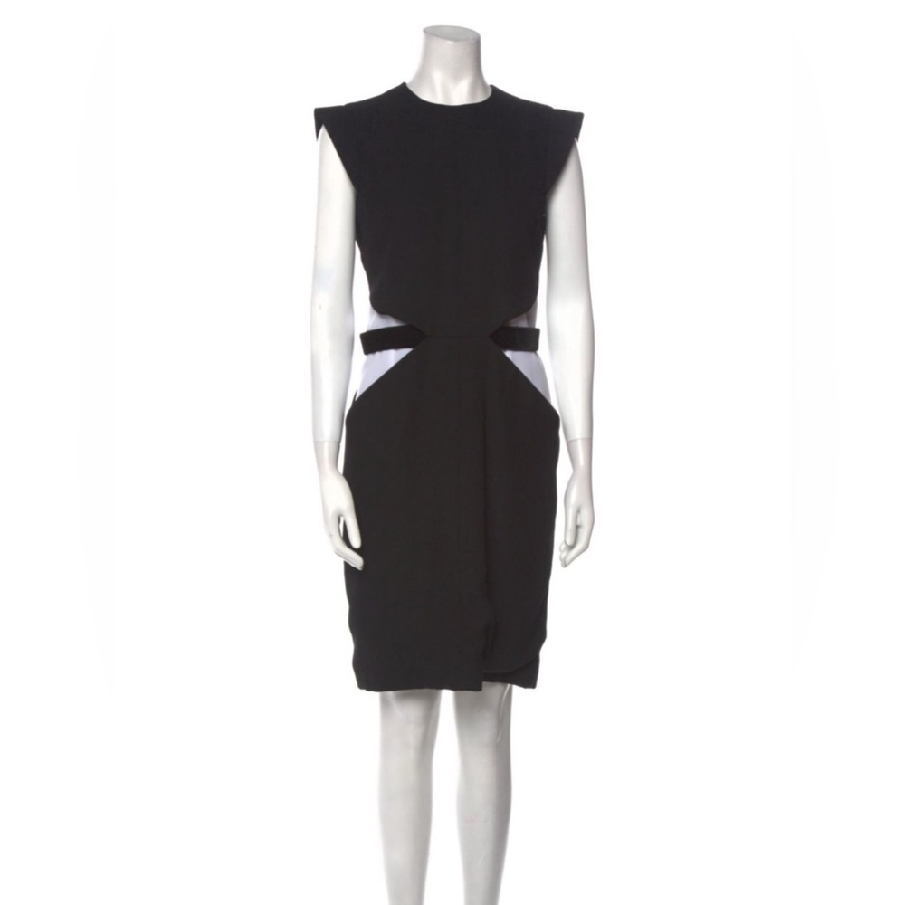 Givenchy Black and White Dress with Cut Out Illusion